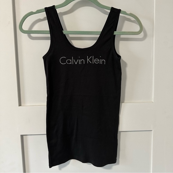 Calvin Klein Rhinestone Tank - Picture 1 of 6